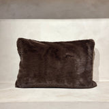 MATISSE Faux Fur Cushion, Brown