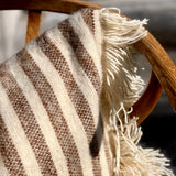 Majid Cushion Brown Striped