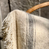 Majid Cushion Off White / Grey Stripe