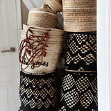Berber Black Wool Basket XL