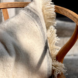 Majid Cushion Off White / Grey Stripe