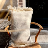 Majid Cushion Striped Grey