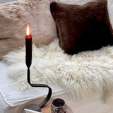 MATISSE Faux Fur Cushion, Brown