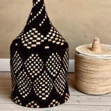 Berber Black Wool Basket XL