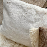 MATISSE Faux Fur Cushion, White