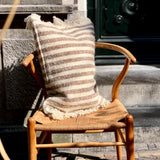 Majid Cushion Brown Striped