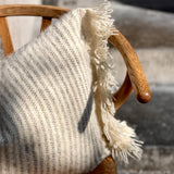 Majid Cushion Striped Grey