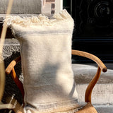 Majid Cushion Off White / Grey Stripe