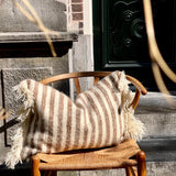 Majid Cushion Brown Striped