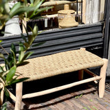 Berber Seagrass Bench