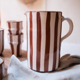 Cera Karaf Striped Terracotta