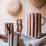 Cera Karaf Striped Terracotta