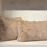 MATISSE Faux Fur Cushion, Sand