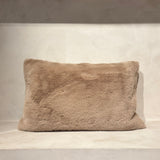 MATISSE Faux Fur Cushion, Sand