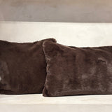 MATISSE Faux Fur Cushion, Brown