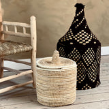 Berber Black Wool Basket XL