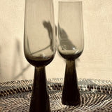 Cone Smoke Champagne Glass