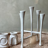Oliver Candle Holder, Off white L