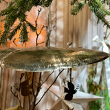 Noor White Brass Lamp