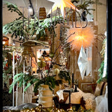 Noor White Brass Lamp