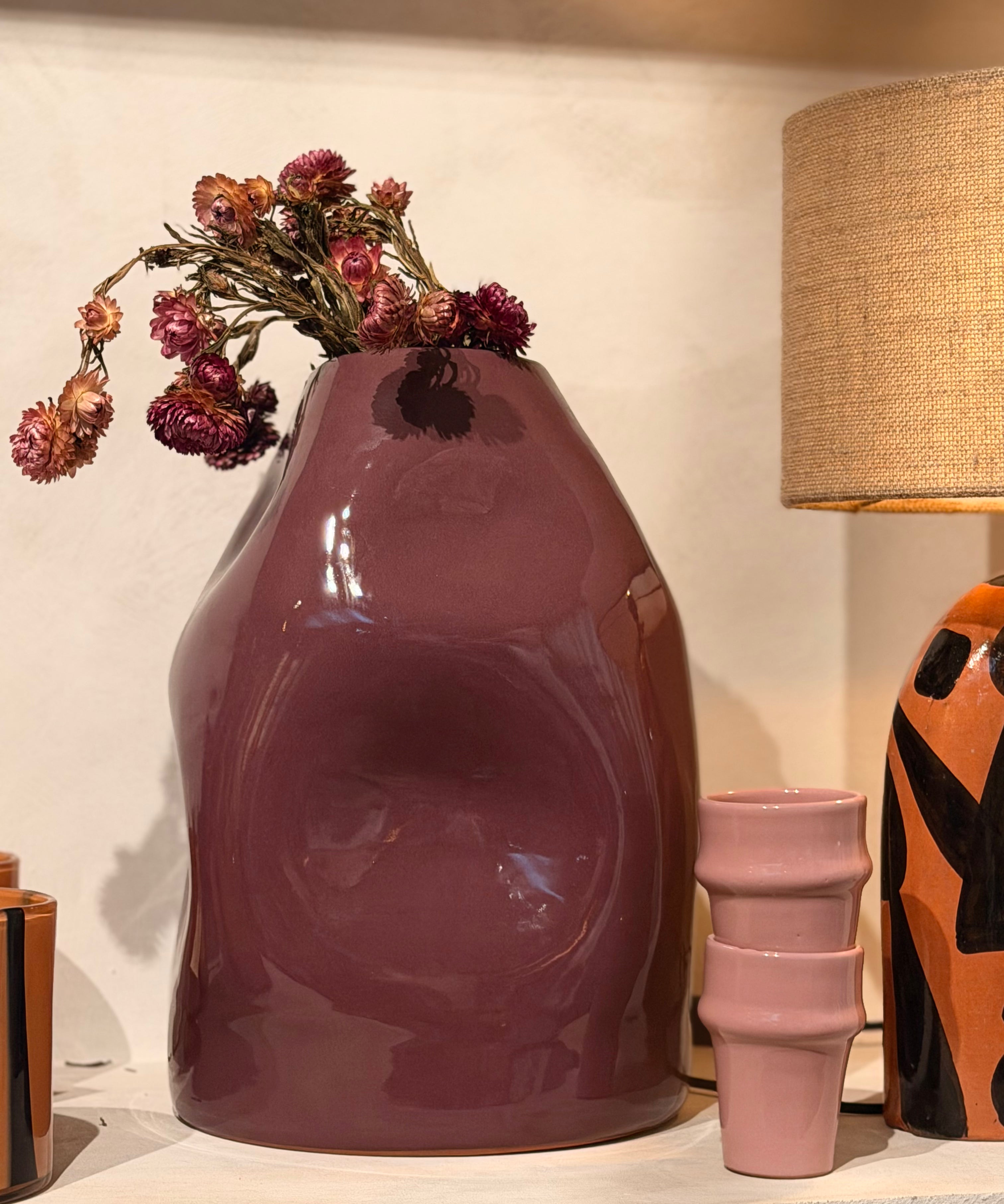 Vase Onda Aubergine