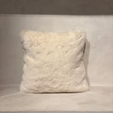 Matisse Faux Fur Cushion, White 45x45