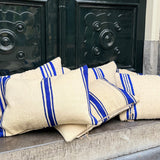 Nomad Cushion cover, Blue stripe