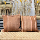 Nomad cushion cover, Brown/Pink