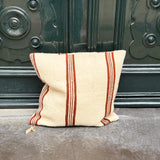 Nomad cushion cover, 50x50, Cognac stripe