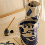 Scribble Vase S Blue
