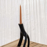 Triple Candle Holder Black